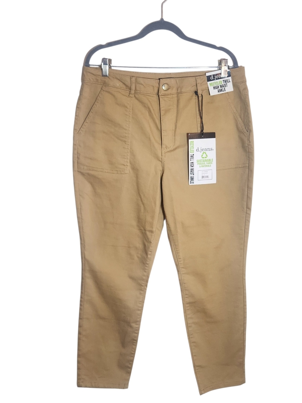 D. Jeans Khaki Twill Ankle Pants Size 16 NWT